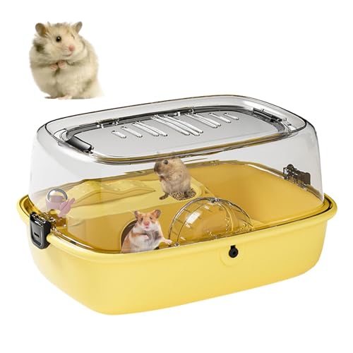 Xasbseulk Hamster-Habitat-Käfig, Hamsterhaus, großer transparenter Hamsterkäfig, lustiges Zuhause für Mäuse und Hamster, 43 x 30 x 25 cm, Arcade-Hamsterhaus, Hamster-Badewannenbox Xasbseulk Hamster-Habitat-Käfig, Hamsterhaus, großer transparenter Hamsterkäfig, lustiges Zuhause für Mäuse und Hamster, 43 x 30 x 25 cm, Arcade-Hamsterhaus, Hamster-Badewannenbox von Xasbseulk