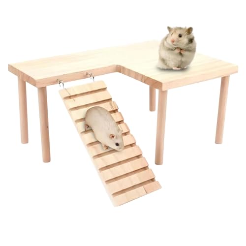 Hamster Holzleiter Kletterspielzeug | Rennmäuse Käfig Zubehör Klettern | Hamster Leiter Spielplatz - Handgefertigtes Chinchilla Spielzeug und Rennmaus Zubehör Käfig Innendekoration für Hamster, Hamster Holzleiter Kletterspielzeug | Rennmäuse Käfig Zubehör Klettern | Hamster Leiter Spielplatz - Handgefertigtes Chinchilla Spielzeug und Rennmaus Zubehör Käfig Innendekoration für Hamster, von Xasbseulk