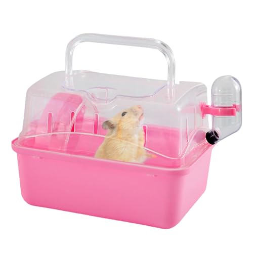 Xasbseulk Hamsterkäfig, Ausflugskäfig, Heimtierkäfig, Hamsterzubehör, Kleintierkäfig, Kaninchen-Reiseträger, tragbarer Reiseträger für Zwerghamster, sicher und bequem Xasbseulk Hamsterkäfig, Ausflugskäfig, Heimtierkäfig, Hamsterzubehör, Kleintierkäfig, Kaninchen-Reiseträger, tragbarer Reiseträger für Zwerghamster, sicher und bequem von Xasbseulk