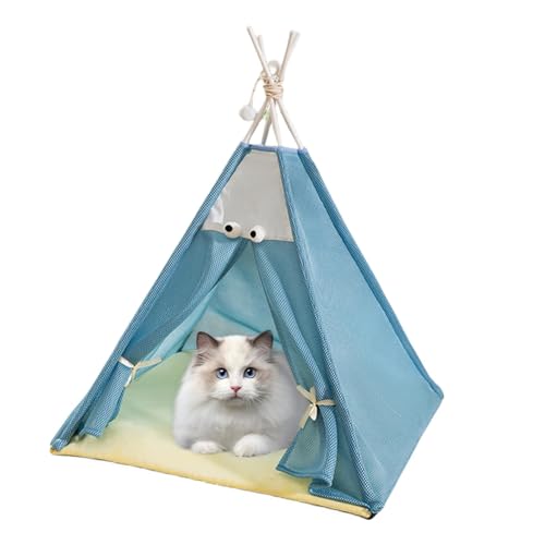 Katzenbett Haus Zelt | Komfortables Schlafhaus Haustier Tipe Bett Haus Halbgeschlossenes Design Kleines Katzenhaus für Hunde, Kaninchen, Katzen und andere Kleintiere Katzenbett Haus Zelt | Komfortables Schlafhaus Haustier Tipe Bett Haus Halbgeschlossenes Design Kleines Katzenhaus für Hunde, Kaninchen, Katzen und andere Kleintiere von Xasbseulk