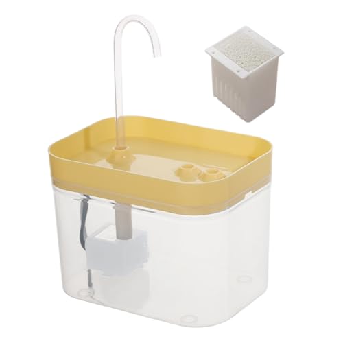 Katzenwasserbrunnen - 1,5 L Wasserbrunnenschale | Automatischer Katzenwasserspender | Low-Noise Pet Trinking Gadget | Zirkulierender Wasserspender Für Große, Mittel, Hund, Kätzchen Katzenwasserbrunnen - 1,5 L Wasserbrunnenschale | Automatischer Katzenwasserspender | Low-Noise Pet Trinking Gadget | Zirkulierender Wasserspender Für Große, Mittel, Hund, Kätzchen von Xasbseulk