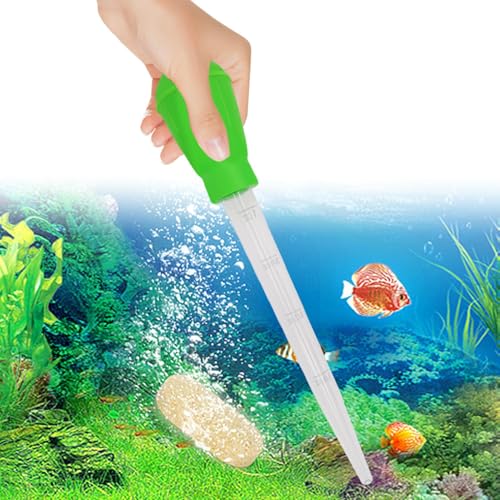 Lange Pipette - 30ml Glass Skala Graduated | PVC Glas Pipette Dropper | Fischfutterspender mit Wasserwechselfunktion | Multifunktionaler Siphon-Tropfer für Riff-Wasserpflanzen, Spinnen, Schlangen und von Xasbseulk