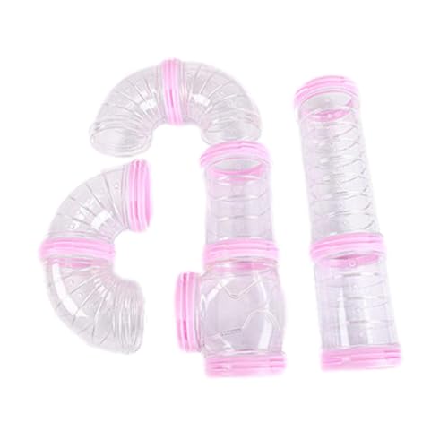 Pet Tube – Kleiner Lebensraum-Tunnel | Transparentes langlebiges Material 25,4 cm | Interaktiver Käfigaufsatz für Hamster, Rennmäuse und Mäuse | leicht zu reinigendes Übungsspielzeug von Xasbseulk