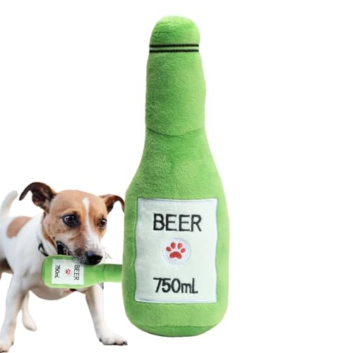 Plüsch-Kauspielzeug für Hunde, Gefülltes Kauspielzeug für Hunde | Simuliertes bierförmiges, bissfestes, quietschendes Plüsch-Hundespielzeug - Sound Quietsch-Plüsch-Hundespielzeug, Plüschspielzeug-Soun Plüsch-Kauspielzeug für Hunde, Gefülltes Kauspielzeug für Hunde | Simuliertes bierförmiges, bissfestes, quietschendes Plüsch-Hundespielzeug - Sound Quietsch-Plüsch-Hundespielzeug, Plüschspielzeug-Soun von Xasbseulk