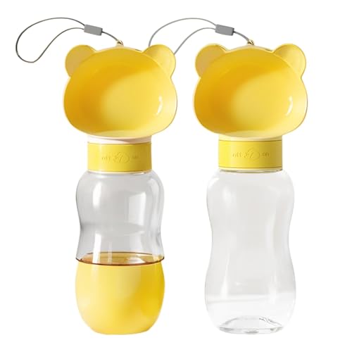 Wasserspender - 350 ml Welpen-Wasserspender, tragbarer Haustier-Futterspender, verbrühungsfreier Haustier-Wasserbecher, Outdoor-Trinkbecher für draußen, zum Spazierengehen, Wandern, Training von Xasbseulk