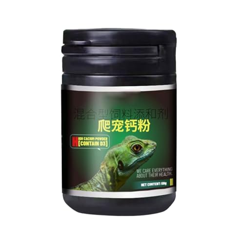 Xasbseulk Bartagamen Kalziumpulver, Amphibien Nahrungsergänzung, Natürliches Kalziumpulver Mit Messlöffel Für Geckos, Salamander, Amphibien Und Chamäleons Xasbseulk Bartagamen Kalziumpulver, Amphibien Nahrungsergänzung, Natürliches Kalziumpulver Mit Messlöffel Für Geckos, Salamander, Amphibien Und Chamäleons von Xasbseulk
