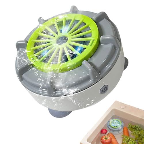 Xasbseulk Fruchtreiniger-Spinner, tragbare Obst-Waschschüssel, elektrischer Lebensmittelreiniger, automatische Reinigungsmaschine zum Waschen, Abtropfen von Fleisch, Meeresfrüchten, Salat, Beeren Xasbseulk Fruchtreiniger-Spinner, tragbare Obst-Waschschüssel, elektrischer Lebensmittelreiniger, automatische Reinigungsmaschine zum Waschen, Abtropfen von Fleisch, Meeresfrüchten, Salat, Beeren von Xasbseulk