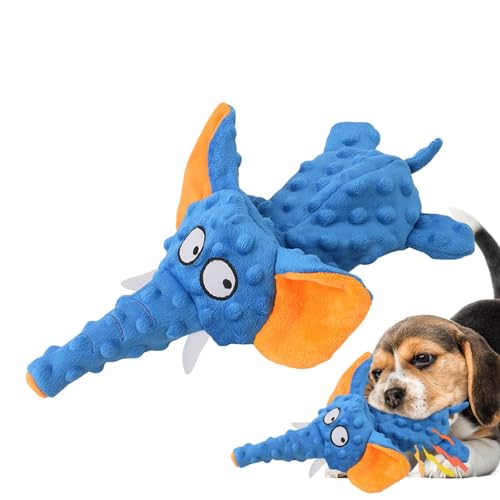 Xasbseulk Hundespielzeug, quietschend – niedliches Elefanten-Kauspielzeug, 30 cm große Hunde Zahnreinigungsspielzeug, Outdoor-Katzenspielzeug, Indoor-Katzen-Plüschspielzeug für drinnen und draußen Xasbseulk Hundespielzeug, quietschend – niedliches Elefanten-Kauspielzeug, 30 cm große Hunde Zahnreinigungsspielzeug, Outdoor-Katzenspielzeug, Indoor-Katzen-Plüschspielzeug für drinnen und draußen von Xasbseulk