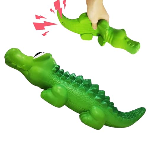 Xasbseulk Hundespielzeug Quietscher | Keine Füllung Kauen Latex Hundespielzeug - Latex Alligator Hundespielzeug mit Sound, Beißfest Super Dog Chewer für Welpen und Kleine Mittlere Hunde, Krokodil Xasbseulk Hundespielzeug Quietscher | Keine Füllung Kauen Latex Hundespielzeug - Latex Alligator Hundespielzeug mit Sound, Beißfest Super Dog Chewer für Welpen und Kleine Mittlere Hunde, Krokodil von Xasbseulk