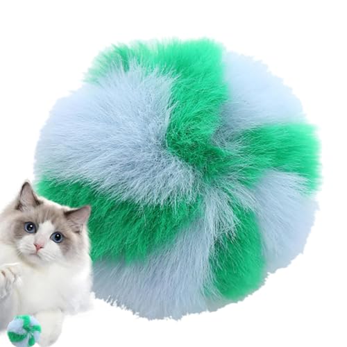 Xasbseulk Katzenspielball, Bälle für Katzen, Bunte, interaktive Haustier-Katzenbälle, Katzen-Trainingsball für drinnen und draußen, Leichter Plüsch-Katzenball, interaktives Spielzeug Xasbseulk Katzenspielball, Bälle für Katzen, Bunte, interaktive Haustier-Katzenbälle, Katzen-Trainingsball für drinnen und draußen, Leichter Plüsch-Katzenball, interaktives Spielzeug von Xasbseulk