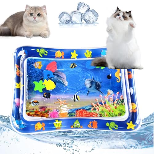 Xbemkste Sensor Water Playmat für Pet Sommer Sensorische Wassermatte Für Katzen Interaktives Katzenspielzeug Wasser-Sensor-Pad für Spaß Wasser Spielmatte für Gelangweilte Katzen Hunde (H 65 * 48cm) Xbemkste Sensor Water Playmat für Pet Sommer Sensorische Wassermatte Für Katzen Interaktives Katzenspielzeug Wasser-Sensor-Pad für Spaß Wasser Spielmatte für Gelangweilte Katzen Hunde (H 65 * 48cm) von Xbemkste