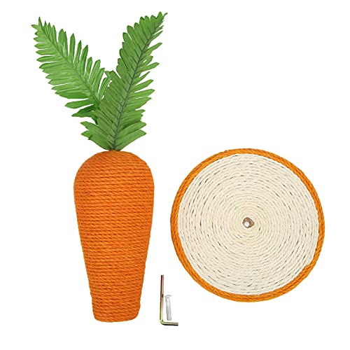 Xcello Einzigartiger Kratzbaum Im Karotten-Design von. Vertikales Premium-Klettergerüst aus Sisal Für Hauskatzen von Xcello
