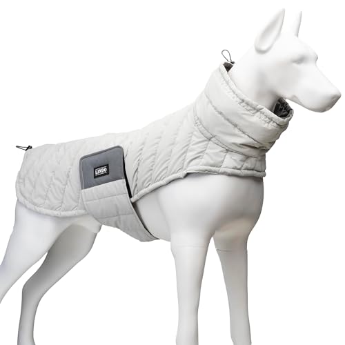 Xclusive Line by Lindodogs Hundemantel Air Puff Pearl, Weiß, 82 x 69 x 67 cm, Hundeweste aus Polyester, Winddicht und wasserabweisend Xclusive Line by Lindodogs Hundemantel Air Puff Pearl, Weiß, 82 x 69 x 67 cm, Hundeweste aus Polyester, Winddicht und wasserabweisend von Xclusive Line