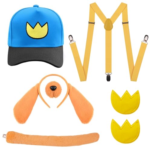 7 Stücke Tier Welpen Hund Kostüm Set, Inklusive Baseballmütze, Rücken, Hundeohr-Stirnband, Nase, Schwanz und Aufkleber,Tier Party Rave Geburtstag Welpe Cosplay Dekoration Zubehör für Erwachsene Kinder 7 Stücke Tier Welpen Hund Kostüm Set, Inklusive Baseballmütze, Rücken, Hundeohr-Stirnband, Nase, Schwanz und Aufkleber,Tier Party Rave Geburtstag Welpe Cosplay Dekoration Zubehör für Erwachsene Kinder von Xerteam