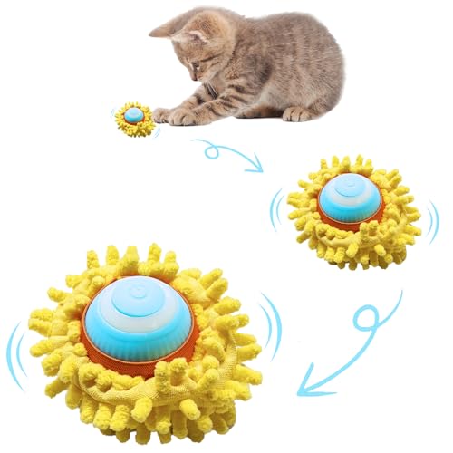 Katzenspielzeug Elektrisch Katzenball mit LED Licht, 360° Automatischer Rollender Katzenball, Wiederaufladbarer intelligenter interaktiver Spielzeugball für Haustiere, Katzenspielzeug Fun Tracker Katzenspielzeug Elektrisch Katzenball mit LED Licht, 360° Automatischer Rollender Katzenball, Wiederaufladbarer intelligenter interaktiver Spielzeugball für Haustiere, Katzenspielzeug Fun Tracker von Xerteam
