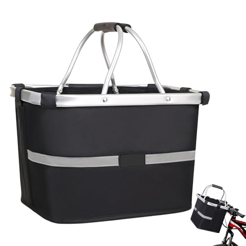Fahrradkorb Vorne, Hundekorb Fahrrad Vorne Belastung 5 Kg, Multifunktionale Fahrrad Tasche Aus Wasserdichtes Material, Faltbar Und Abnehmbar Hundefahrradkorb Vorne Für Erwachsene, Haustiere (A) von Xevinas