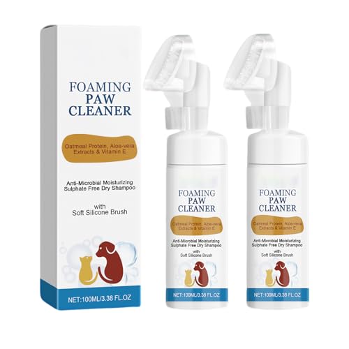 Pfotenreiniger Für Hunde, 200 Ml Trockenshampoo Hunde & Katzen, 100% Natürlicher Pfotenschaum Pfotenpflege Hund, Hundezubehör Hundepfotenbürste No Rinse Schäumendes Shampoo Pfotenreiniger Für Hunde, 200 Ml Trockenshampoo Hunde & Katzen, 100% Natürlicher Pfotenschaum Pfotenpflege Hund, Hundezubehör Hundepfotenbürste No Rinse Schäumendes Shampoo von Xevinas
