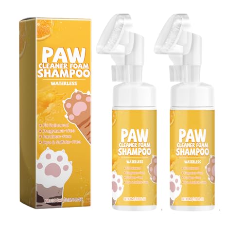 Pfotenreiniger Für Hunde, 200 Ml Trockenshampoo Hunde & Katzen, 100% Natürlicher Pfotenschaum Pfotenpflege Hund, Hundezubehör Hundepfotenbürste No Rinse Schäumendes Shampoo Pfotenreiniger Für Hunde, 200 Ml Trockenshampoo Hunde & Katzen, 100% Natürlicher Pfotenschaum Pfotenpflege Hund, Hundezubehör Hundepfotenbürste No Rinse Schäumendes Shampoo von Xevinas