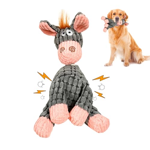 Xevinas Hundespielzeug | Hundespielzeug Unzerstörbar | Hundespielzeug Quietschend | Plüsch Interaktives Spielsachen Kauspielzeug Gefüllte Spielzeug Für Welpen, Kleine, Mittlere, Große Hunde (Rosa) von Xevinas