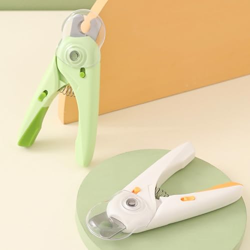 Xevinas Krallenschere Katzen Mit LED, Krallenschere Für Hunde Katzen Krallenschneider Mit Bequemer Griff, Cat Nail Clipper Mit Spritzfest Sicherheitsschutz Für Haustiere Nagelknipser (A+B) von Xevinas