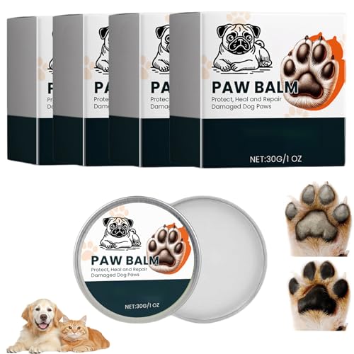 Xevinas Pfotenbalsam Für Hunde & Katzen, 100% Natürliche Pfotenbalsam Nasenbalsam Hund, Hundepfoten Balsam Pfotenpflegen Pfotenschutz Mit Propolis & Vitamin E, Linderung Und Feuchtigkeit (120G) von Xevinas