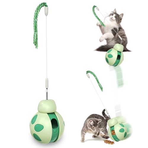 intelligenzspielzeug für katzen, Alles in einem katzenspielzeug selbstbeschäftigung, Leckereienspender interaktives katzenspielzeug aus lebensmittelechtem ABS, für langsames Fütterungstraining (B) von Xevinas