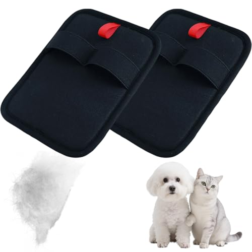 2 x Haustier-Pflegehandschuhe, doppelseitige Fellpflege-Handschuhe für Hunde und Katzen, elektrostatische Handschuhe, Tierhaare, wiederverwendbare Haustierpflege-Handschuhe zum Waschen, Enthaaren 2 x Haustier-Pflegehandschuhe, doppelseitige Fellpflege-Handschuhe für Hunde und Katzen, elektrostatische Handschuhe, Tierhaare, wiederverwendbare Haustierpflege-Handschuhe zum Waschen, Enthaaren von Xheanyu