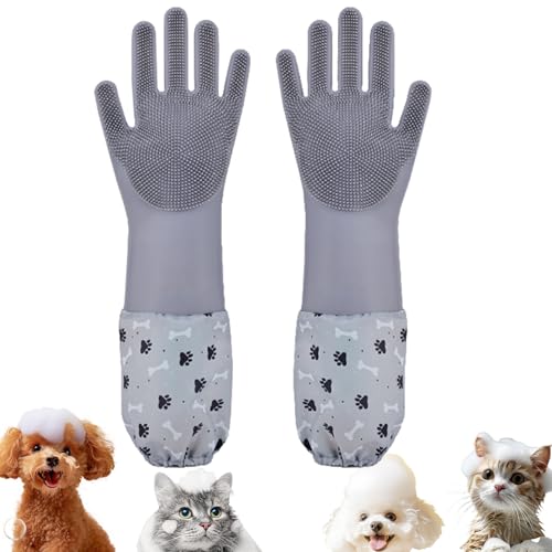 Hunde-Waschhandschuhe, Hunde-Badhandschuhe, Reinigungshandschuhe, multifunktional, für Haustiere wie langhaarige Hunde, kurzhaarige Hunde, Katzen, Kaninchen Hunde-Waschhandschuhe, Hunde-Badhandschuhe, Reinigungshandschuhe, multifunktional, für Haustiere wie langhaarige Hunde, kurzhaarige Hunde, Katzen, Kaninchen von Xheanyu