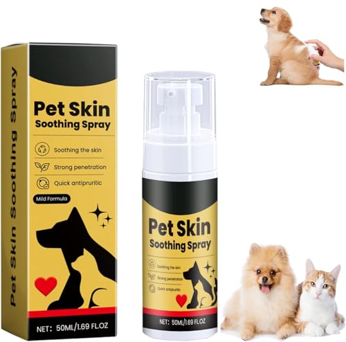 Pet Skin Treatment Spray,Dogs Skin Repair Spray,Itch Relief Sprays,Pet Wound Care Spray,Nature Soothing Solution for Itchy Skin,Dog and Cat Itchy Skin Treatment (1 Pcs) von XiChiu