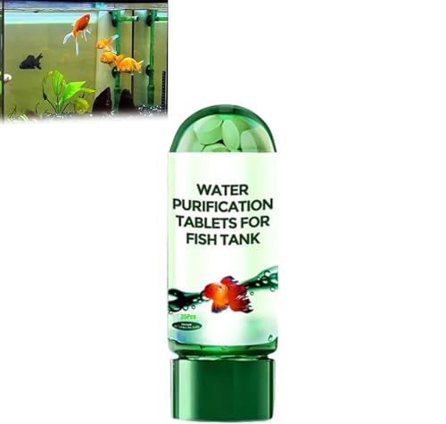 Powerful Aquarium Water Purification Tablet,Water Purifying Tablets,Fish Tank Cleaner,Portable Aqua Water Purification Tablets for Fish Tank,Remove All Kinds of Turbidity from Fish Tank Water (1 Pcs) von XiChiu