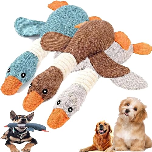 XiChiu Robustduck – entworfen für schwere Kauer, unzerstörbares Hundespielzeug, Plüsch-Hundespielzeug, für Stofftiere, zum Kauen (gemischt) von XiChiu