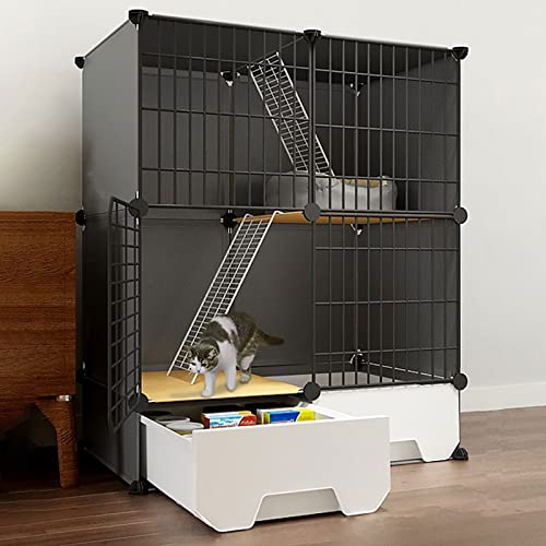 Innenbereich mit Katzentoilette, großes Katzengehege mit 2/3 Ebenen, Innenbereich für Kleintiere, idealer Auslaufplatz für 1–3 Katzen Innenbereich mit Katzentoilette, großes Katzengehege mit 2/3 Ebenen, Innenbereich für Kleintiere, idealer Auslaufplatz für 1–3 Katzen von XiRah