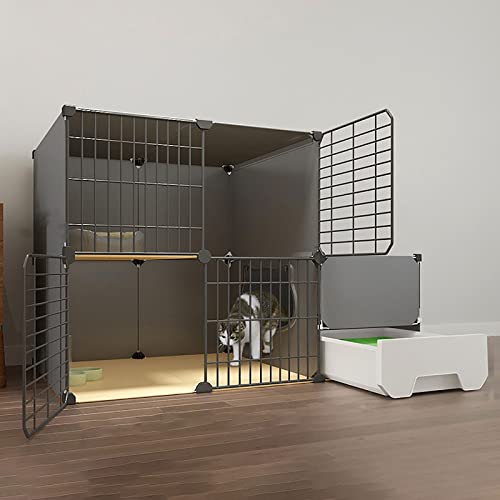 Innenbereich mit Katzentoilette, großes Katzengehege mit 2/3 Ebenen, Innenbereich für Kleintiere, idealer Auslaufplatz für 1–3 Katzen Innenbereich mit Katzentoilette, großes Katzengehege mit 2/3 Ebenen, Innenbereich für Kleintiere, idealer Auslaufplatz für 1–3 Katzen von XiRah