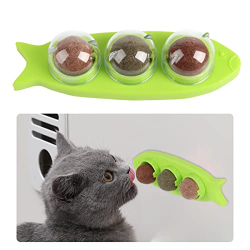 XiXiRan Katzenminze Ball, Drehbare Katzenminze Bälle SüßIgkeiten Set, Selbstklebenden Natürliche Essbaren Katzenminze mit Verbesserte schimmelresistente Verpackung XiXiRan Katzenminze Ball, Drehbare Katzenminze Bälle SüßIgkeiten Set, Selbstklebenden Natürliche Essbaren Katzenminze mit Verbesserte schimmelresistente Verpackung von XiXiRan