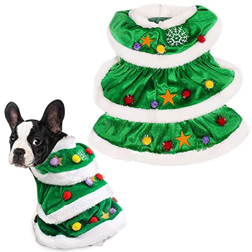 Weihnachten Haustier Kostüm, XiXiRan Hunde Kleidung Weihnachtsbaum, Hundeweihnachts Mantel, Weihnachten Hund Kostüm, Hundekostüm Weihnachten, Haustier-Weihnachtsoutfit, Weihnachtskostüm Hund (XL) von XiXiRan