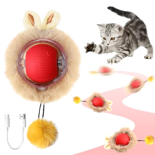XiXiRan Interaktiver Ball Katze, Interaktives Hundespielzeug, Wiederaufladbar Katzenball Elektrisch, Elektrischer Ball für Katzen, Smart Cat Toyball, drei Arbeitsmodi, für Kleine und Mittelgroße Hunde XiXiRan Interaktiver Ball Katze, Interaktives Hundespielzeug, Wiederaufladbar Katzenball Elektrisch, Elektrischer Ball für Katzen, Smart Cat Toyball, drei Arbeitsmodi, für Kleine und Mittelgroße Hunde von XiXiRan