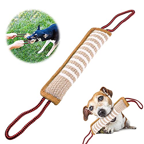 XiXiRan Jute-Beisswurst, Jute Beisswurst Hund, Jute Beisswurst mit 2 Griff, Jute Beisswurst Tauziehen und Zerrspiele mit Hund, Sehr Robustes Hundespielzeug, für Hundetraining/Interaktive Spiele XiXiRan Jute-Beisswurst, Jute Beisswurst Hund, Jute Beisswurst mit 2 Griff, Jute Beisswurst Tauziehen und Zerrspiele mit Hund, Sehr Robustes Hundespielzeug, für Hundetraining/Interaktive Spiele von XiXiRan