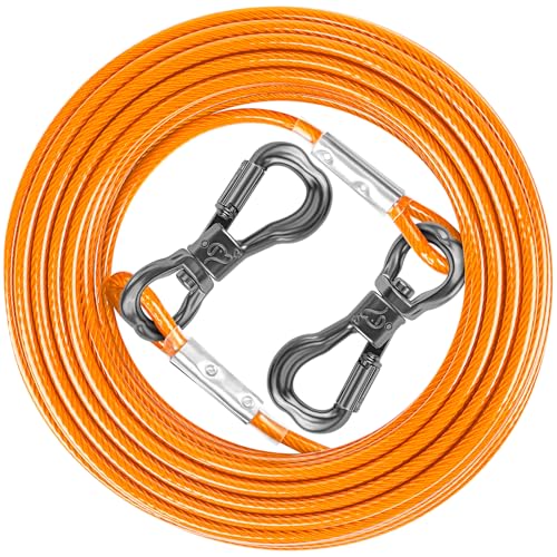 XiaZ Hundeleine, strapazierfähig, 4,5 m, für 2,4 m, 3,5 m, 4,5 m, 50,8 m, 9,2 m, 15 m, 15 m, für kleine, mittelgroße und große Hunde bis zu 54,4 kg XiaZ Hundeleine, strapazierfähig, 4,5 m, für 2,4 m, 3,5 m, 4,5 m, 50,8 m, 9,2 m, 15 m, 15 m, für kleine, mittelgroße und große Hunde bis zu 54,4 kg von XiaZ