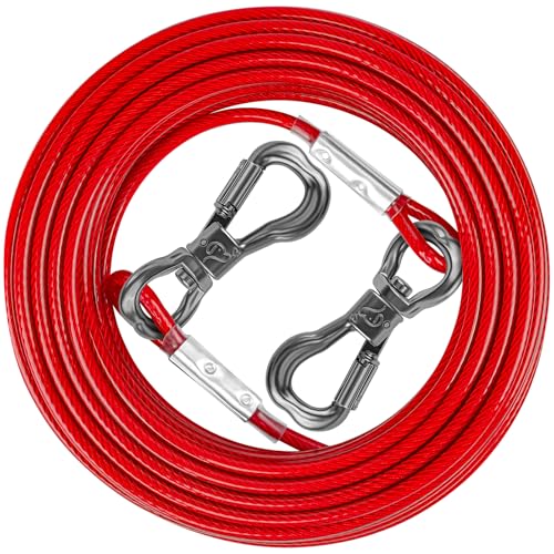 XiaZ Hundeleinen für Hunde, 3 m, strapazierfähig, 2,4 m, 3,5 m, 4,5 m, 50 m, 9,2 m, 9,2 m, 15 m, 15 m, für kleine, mittelgroße und große Hunde bis zu 54,4 kg XiaZ Hundeleinen für Hunde, 3 m, strapazierfähig, 2,4 m, 3,5 m, 4,5 m, 50 m, 9,2 m, 9,2 m, 15 m, 15 m, für kleine, mittelgroße und große Hunde bis zu 54,4 kg von XiaZ
