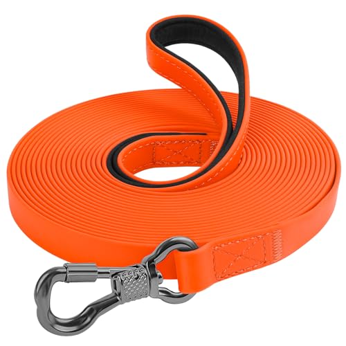XiaZ Wasserdichte Hundeleine, lang, Trainingsleine für große, mittelgroße und kleine Hunde, draußen beim Spazierengehen, Spielen, Camping oder Hof, 3 m, Orange XiaZ Wasserdichte Hundeleine, lang, Trainingsleine für große, mittelgroße und kleine Hunde, draußen beim Spazierengehen, Spielen, Camping oder Hof, 3 m, Orange von XiaZ