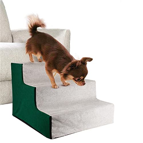 Xiangrun Pet Steps 3-stöckige rutschfeste Hundetreppe, 30,5 cm hohe Hunderampe, Leiter für verletzte Gelenkschmerzen, Haustiere, abnehmbarer weicher Bezug, Hundetreppe für Couch für kleine Hunde, Xiangrun Pet Steps 3-stöckige rutschfeste Hundetreppe, 30,5 cm hohe Hunderampe, Leiter für verletzte Gelenkschmerzen, Haustiere, abnehmbarer weicher Bezug, Hundetreppe für Couch für kleine Hunde, von Xiangrun
