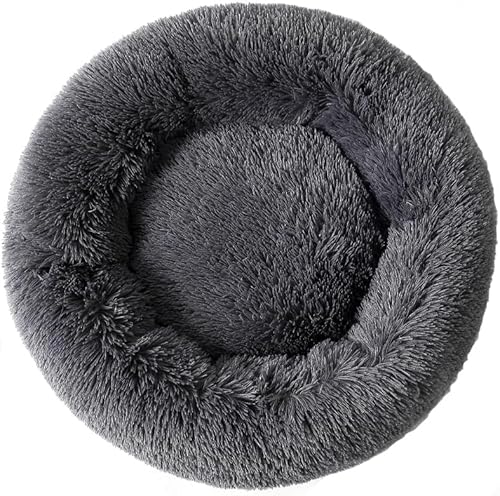 Xiaohan Donut Hundebett / Katzenbett, flauschig, beruhigend, rund, ideal für 3 kg Haustiere, klein, dunkel hell Xiaohan Donut Hundebett / Katzenbett, flauschig, beruhigend, rund, ideal für 3 kg Haustiere, klein, dunkel hell von Xiaohan
