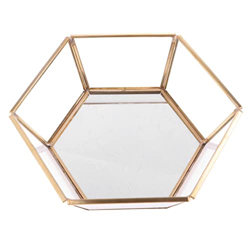 Xiaojikuaipao Vintage sechseckige Metall facettierte Schmuckschale, Sukkulenten Pflanzer Xiaojikuaipao Vintage sechseckige Metall facettierte Schmuckschale, Sukkulenten Pflanzer von Xiaojikuaipao