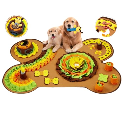Futtermatten für Hunde, interaktives Spielspielzeug, waschbare Haustier-Füttermatten, langsames Füttern, Hundetrainingsmatte Spielzeug von Xiaoluoli