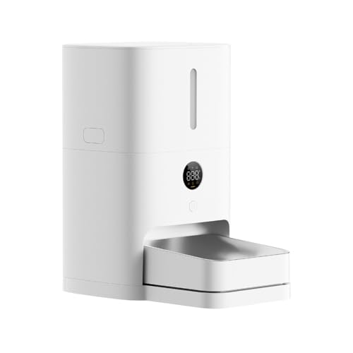 Xiaomi Smart Pet Food Feeder 2-5L großes Futterfach für bis zu 2,5kg Trockenfutter, LED-Display, Grammgenaue Gewichtserfassung und Warnsensoren, Notstrom mit AA-Batterien, Bisssicheres Nylon-Kabel von Xiaomi