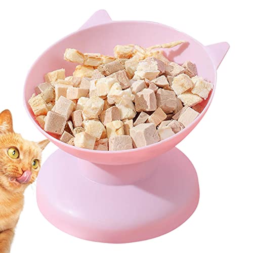 Pet Dog Cat Bowl Anti-Kipp, abnehmbare Katzenfutternäpfe Erhöhter Katzenfutter-Wassernapf Kätzchengeschirr 15 ° geneigter erhöhter Katzenfutternapf, für Trockenfutter Dosenfutter Wasser von Xiaoxin