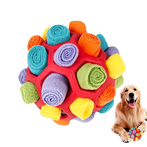 Xiaoxin Pet Snuffle Ball Toy Foraging Snuffle Mat, Treat Dispenser Slow Feeder Training Plüsch-Hundespielzeug Tragbares interaktives Hunde-Puzzle-Spielzeug für kleine, mittlere und große Rassen von Xiaoxin