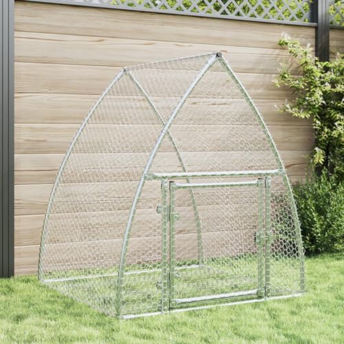 Kaninchenkäfig Silbern 100x105x120 cm Verzinkter Stahl, Xichuzi Hamsterkäfig, Hasenkäfig, Kaninchenstall, Meerschweinchen Gehege, Meerschweinchen Käfig, Laufstall - 3281527 von Xichuzi