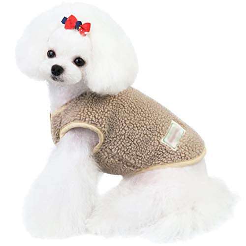XiinxiGo Kätzchen-Kleidung, Pullover für Katzen Hund, Cozy Warm Winter-Kostüm für Haustier-Katzen, Jumper, stark dehnbar, bequem für kleine Katzen, Hunde, Chihuahua, Mops,Khaki,XL von XiinxiGo