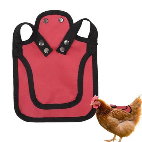 Xiixuuj Hühner-Sattel für Hühner, Geflügelweste, Jacke, Kleidung, Zubehör, Hühner-Schutz mit verstellbaren Riemen für Haustiere von Xiixuuj